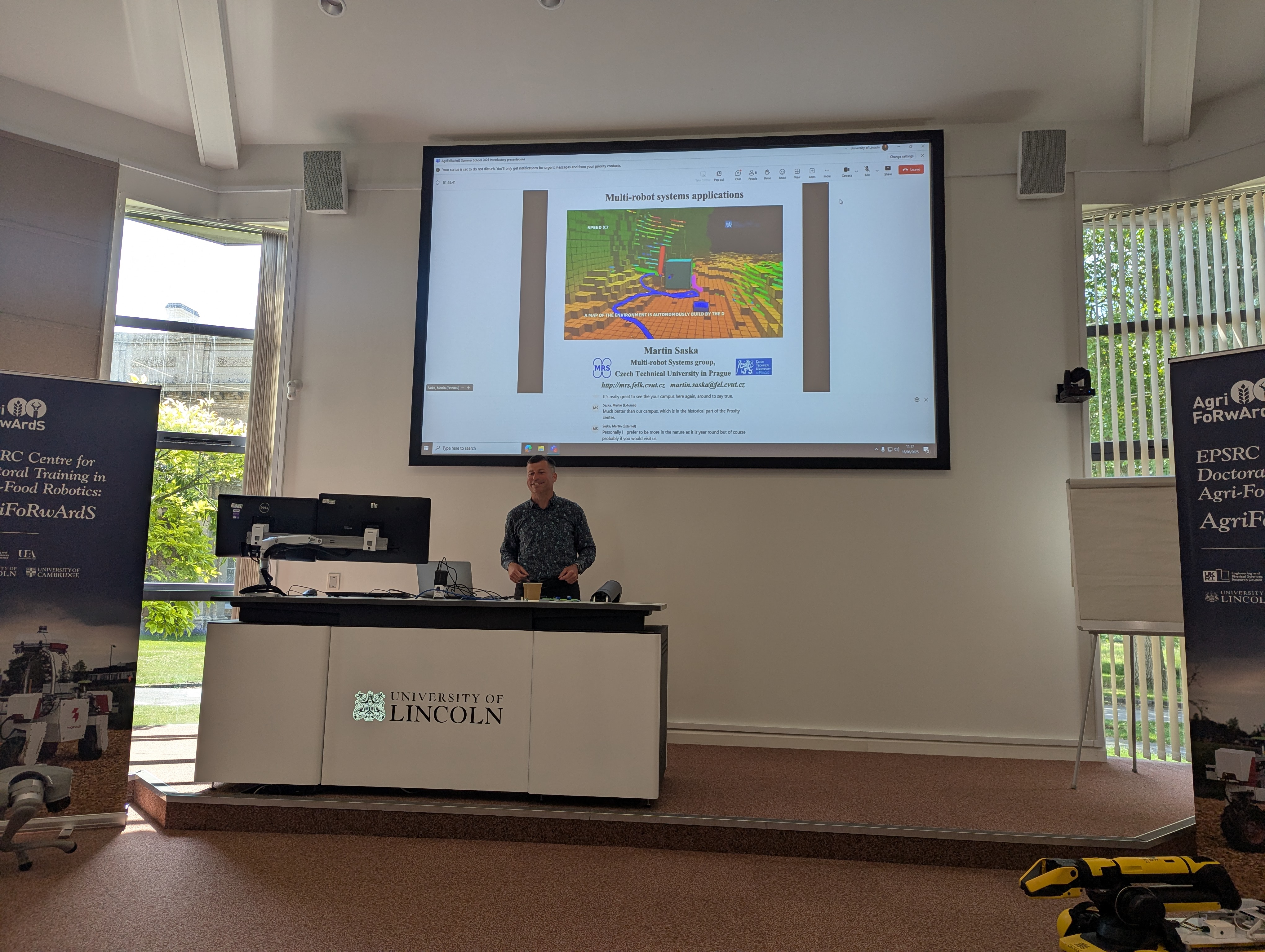 Prof Martin Saska visit